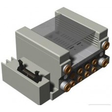 SMC solenoid valve 4 & 5 Port VQ VV5Q21-G, 2000 Series, Base Mounted, Flat Ribbon Conn. w/Power Supply